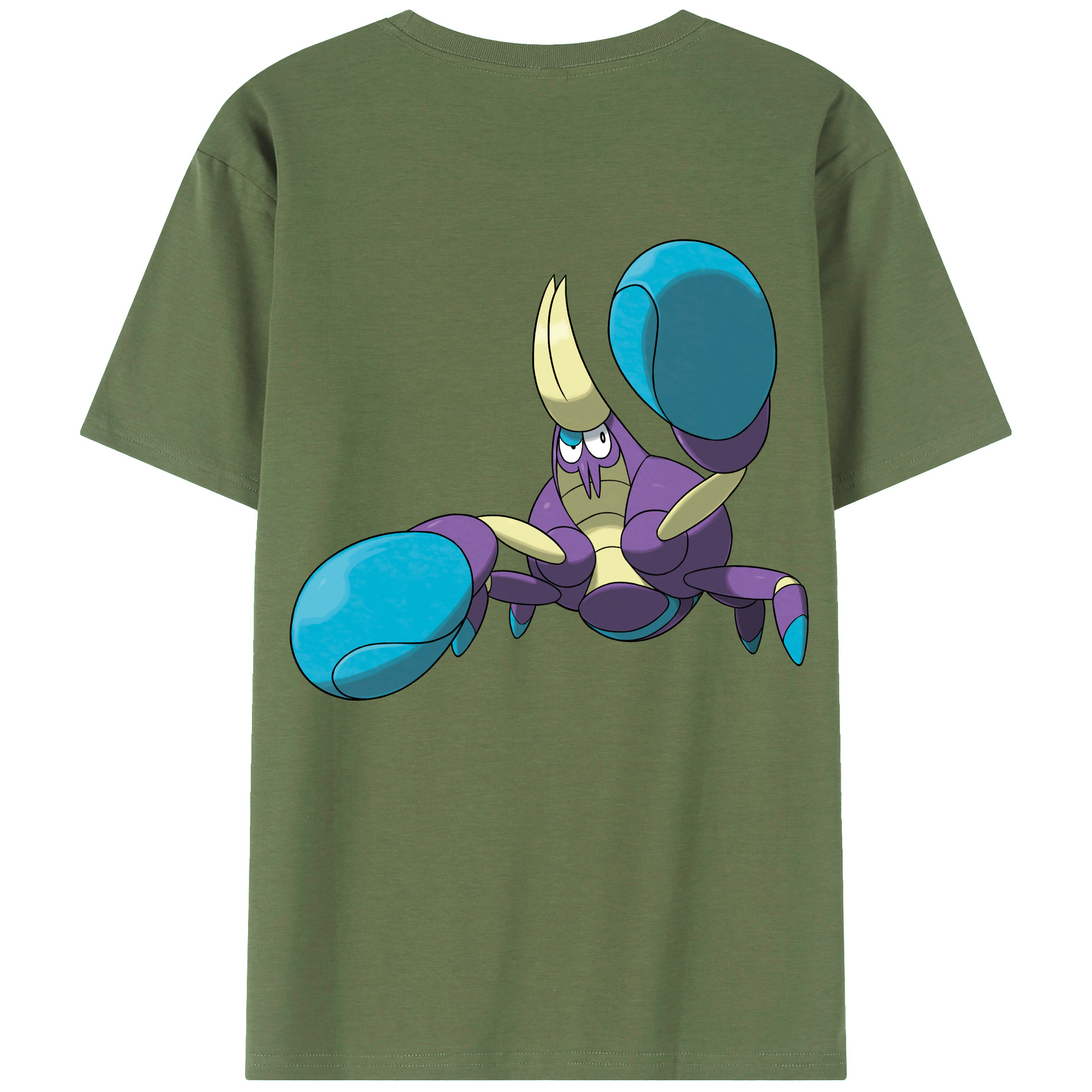 （画像用） ポケットモンスター Pokémon 綿100％ メンズ半袖Tシャツ（バックプリント） 通気性